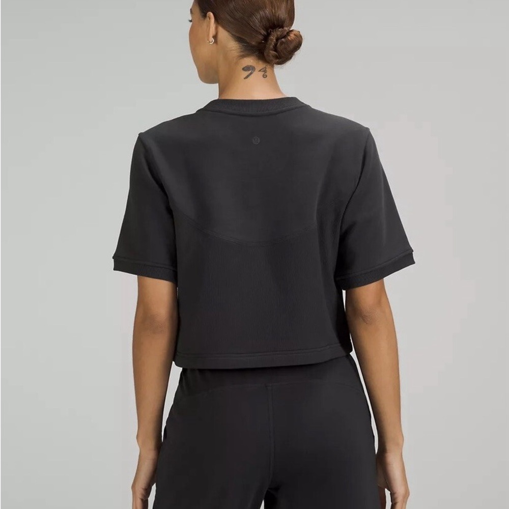 Lululemon Athletica Cotton Terry + Swift Cropped Top - Picture 2 of 5
